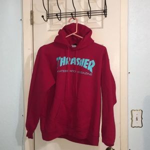 Red thrasher hoodie